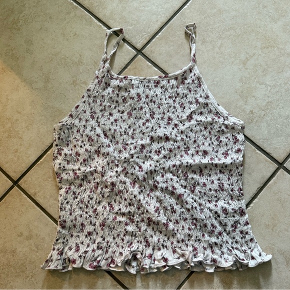 Floral Ruffled Tank Top - Picture 2 of 8